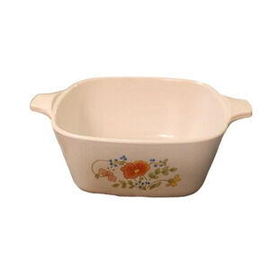 Vintage Corning Ware 2 3/4 Cup P-43-B Wildflower Casserole Dish No Lid